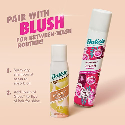 Pair Batiste Touch of Gloss Champagne Sorbet Shine Mist with Blush Dry Shampoo
